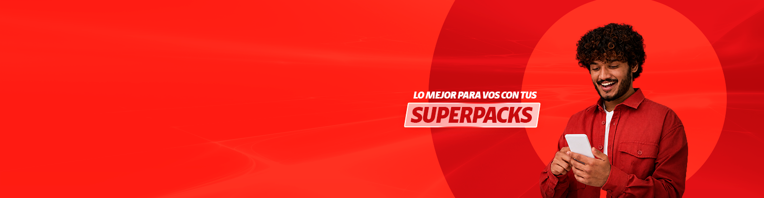 Navegá, compartí y disfrutá de tus aplicaciones favoritas con tu Superpack. 